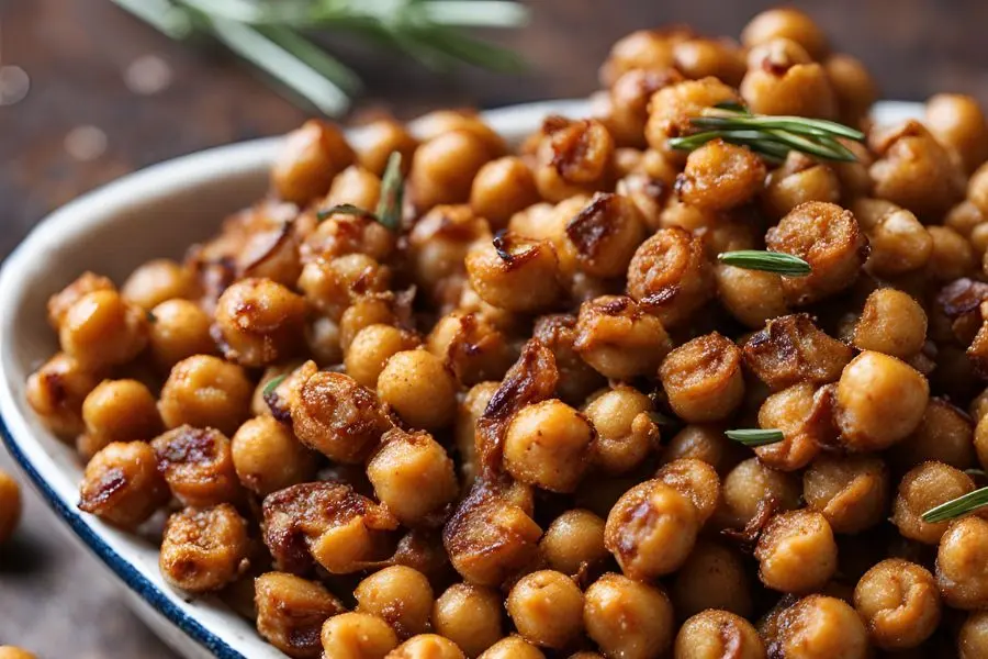 Chipotle & Rosemary Roasted Chickpeas